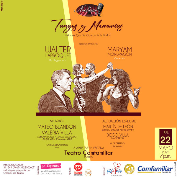 Nocturno Show - "tangos y memorias" - historitas que se cantan y se bailan Nocturno Show - "tangos y memorias" - historitas que se cantan y se bailan
