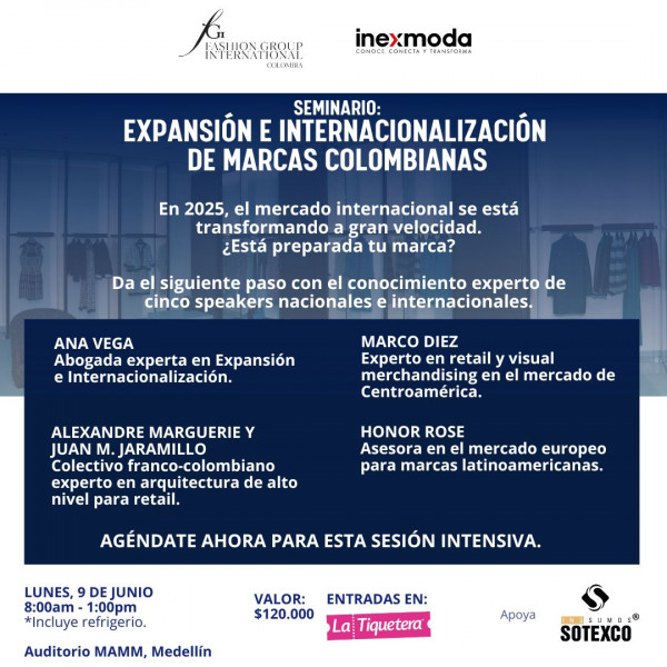 Expansión e internacionalización de marcas colombianas - Medellín