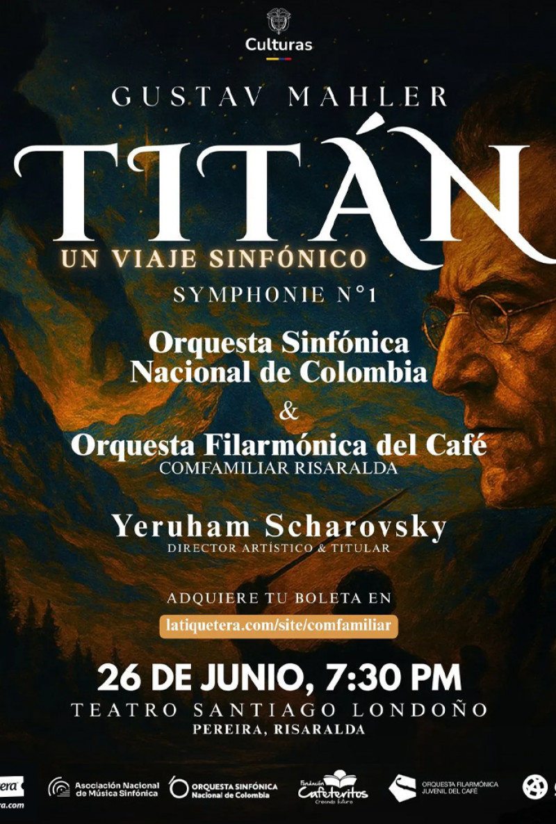 La "Titán" de Gustav Mahler sonará en Pereira: Un Concierto que une Juventud y Maestría en Pereira