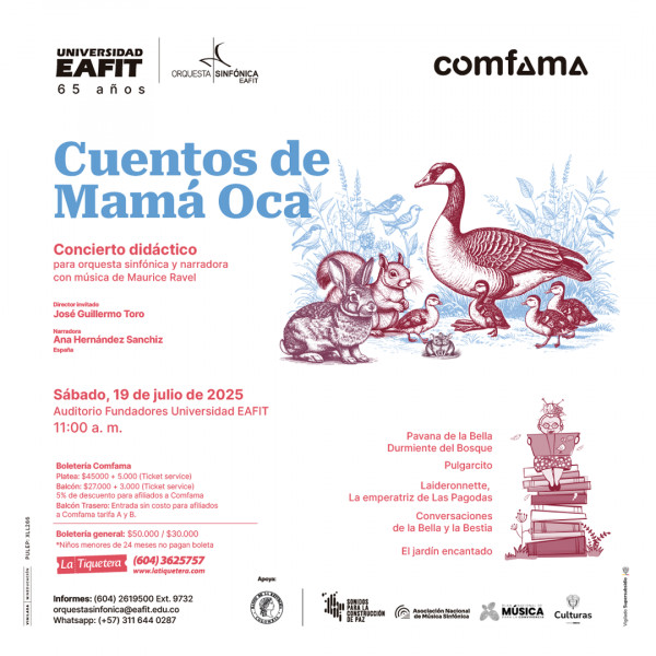 Cuentos de Mamá Oca - Concierto dídáctico para Orquesta Sinfónica y narradora con musica de Maurice Ravel