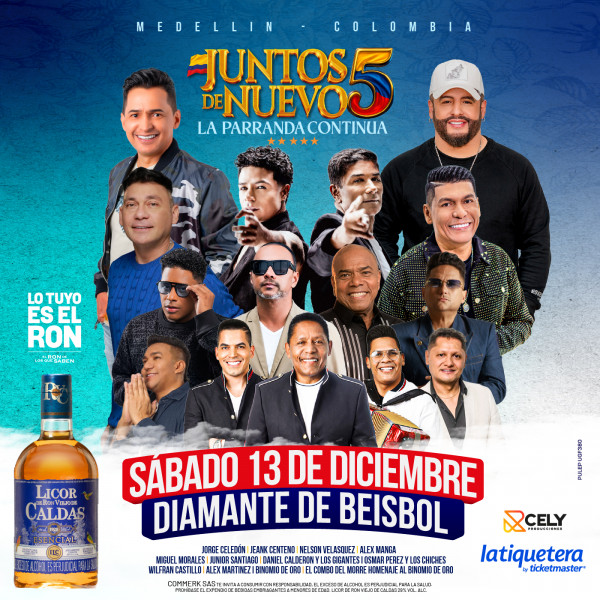Juntos de Nuevo 5 - Medellín Juntos de Nuevo 5 - Medellín