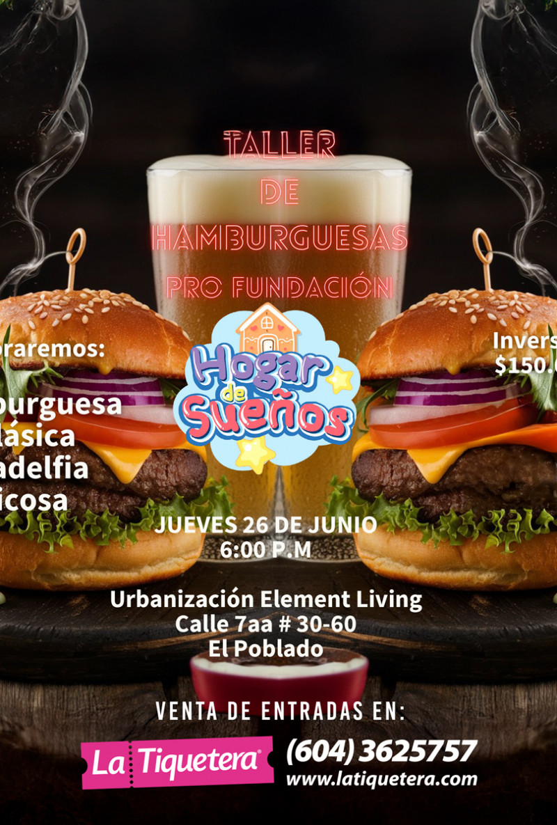 Taller de Hamburguesas Pro Fundación - Medellín
