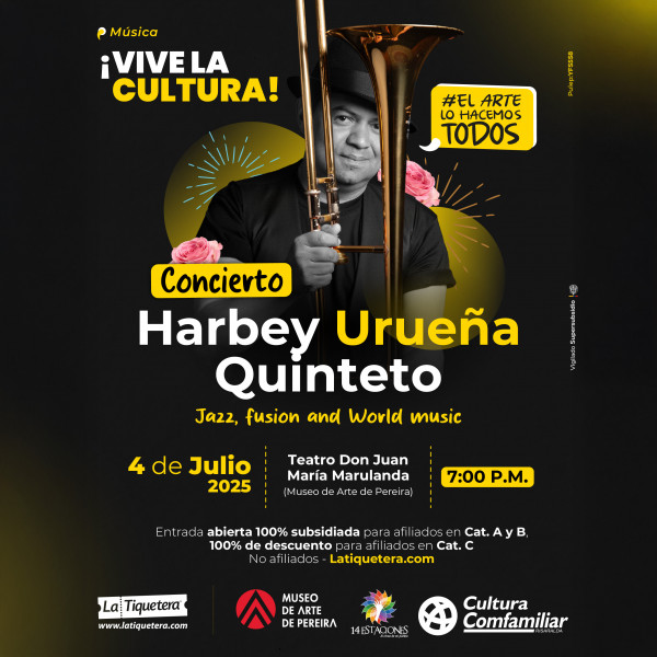 Noche de Jazz - Harbey Urueña y su quinteto - Pereira