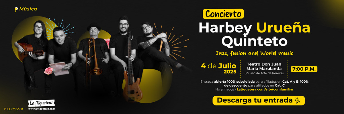 Noche de Jazz - Harbey Urueña y su quinteto - Pereira