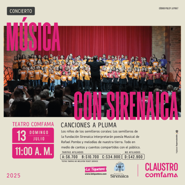 Sirenaica: Canciones a pluma - Medellín Sirenaica: Canciones a pluma - Medellín