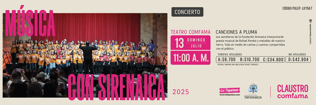 Sirenaica: Canciones a pluma - Medellín