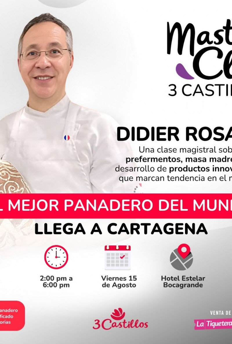 Didier Rosada: el mejor panadero del mundo llega a Cartagena