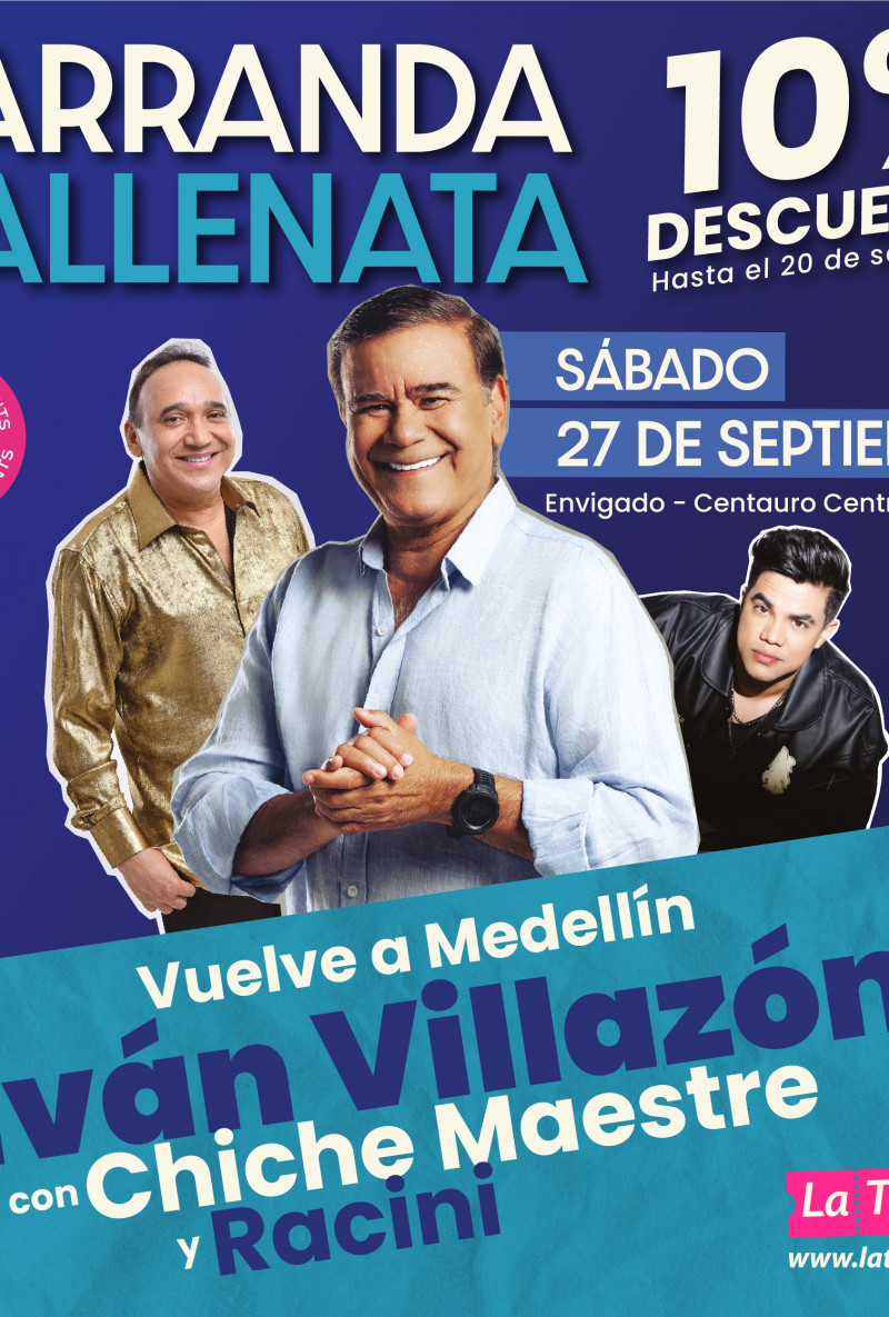 Parranda vallenata: Iván Villazón y Chiche Maestre en Envigado