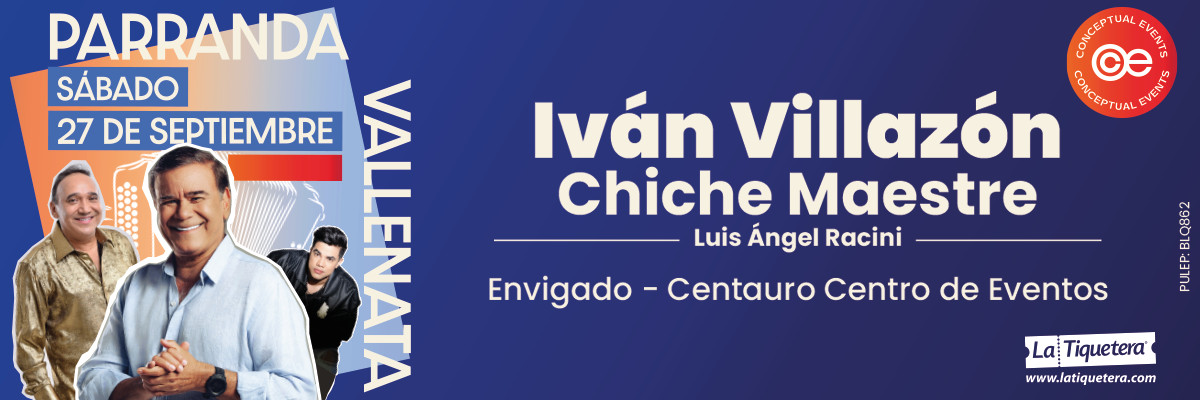 Parranda vallenata: Iván Villazón y Chiche Maestre en Envigado