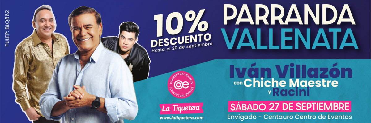 Parranda vallenata: Iván Villazón y Chiche Maestre en Envigado