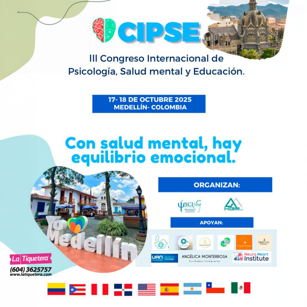 III Congreso  Internacional de psicología, salud mental y educación en Medellín