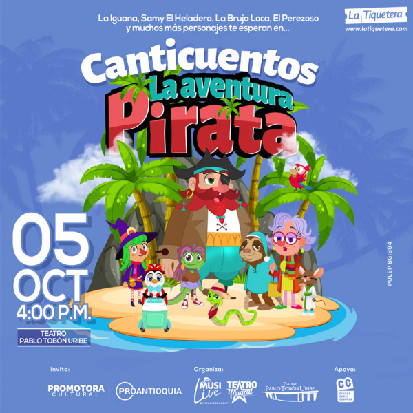 Canticuentos la aventura pirata en Medellín