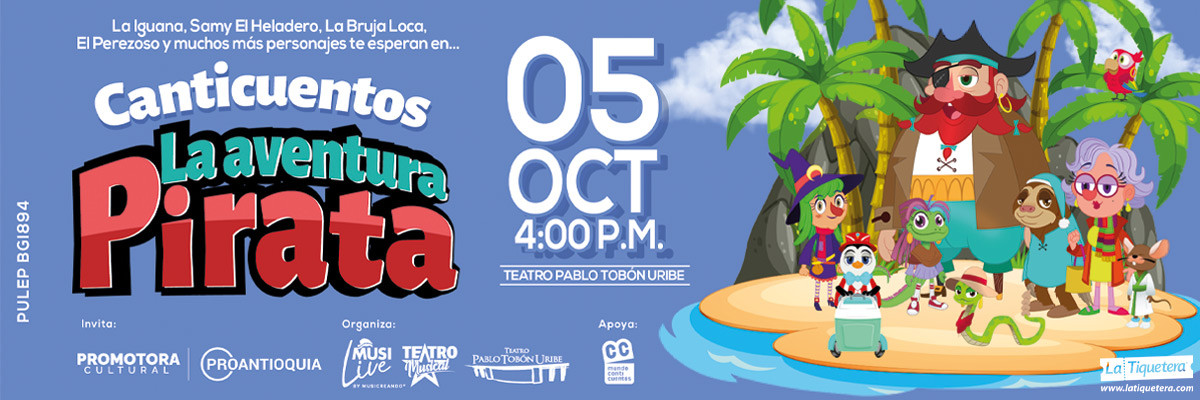 Canticuentos la aventura pirata en Medellín