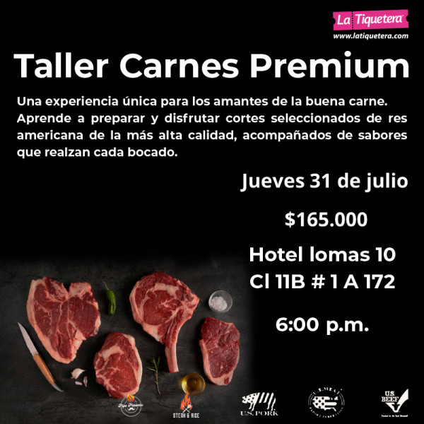 Taller de carnes premium en Medellín