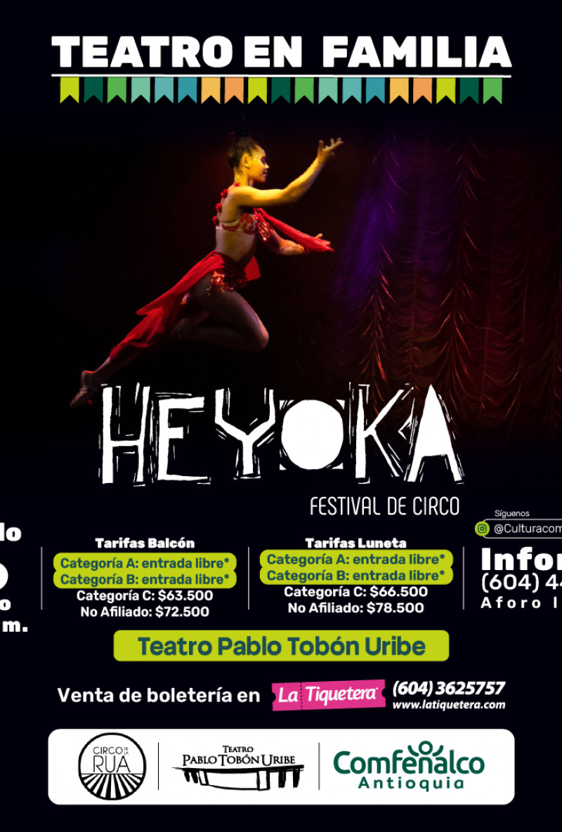 Teatro en familia: Heyoka Festival de Circo en Medellín