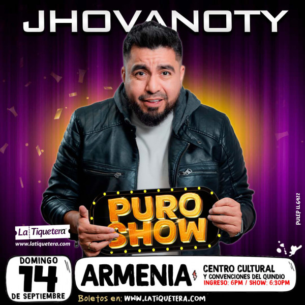 "Puro Show" de Jhovanoty en Armenia