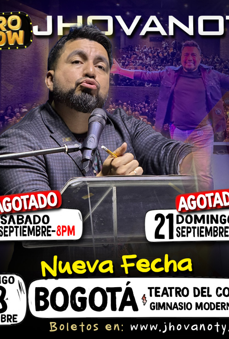 "Puro Show" de Jhovanoty en Bogotá