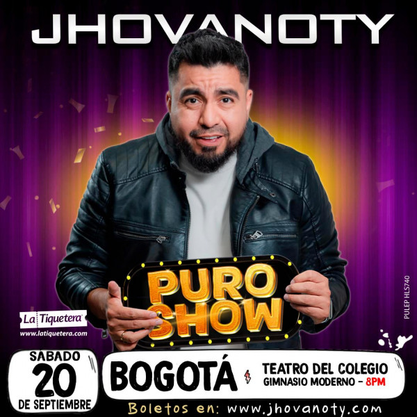 "Puro Show" de Jhovanoty en Bogotá 
