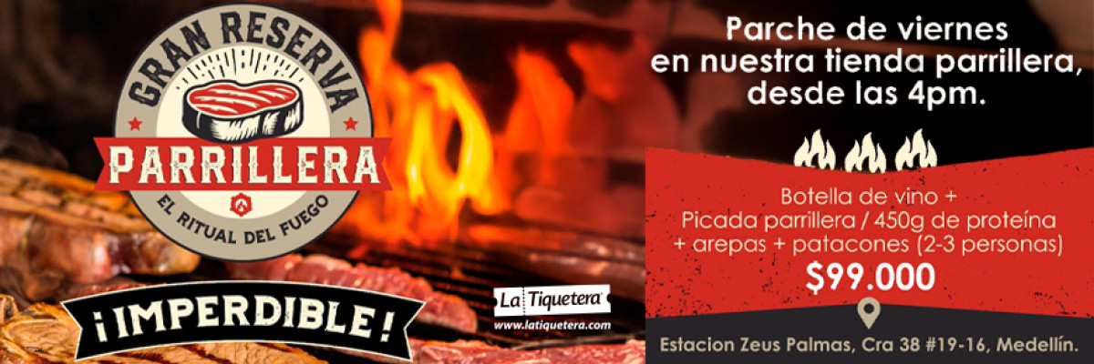 Gran reserva parrillera en Medellín