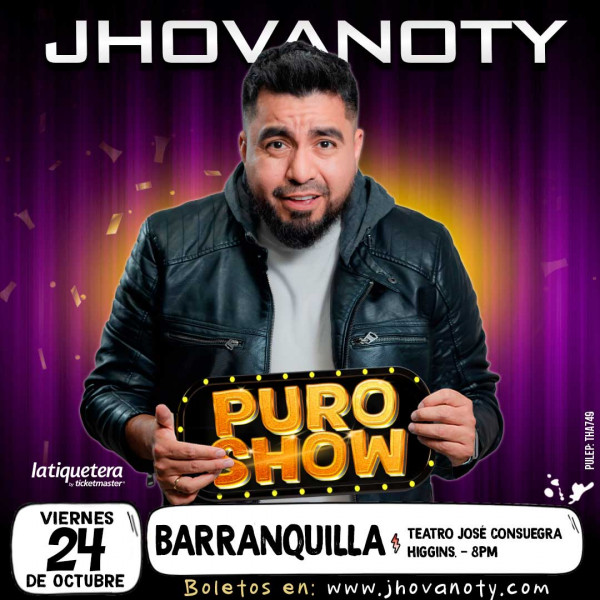 "Puro Show" de Jhovanoty en Barranquilla