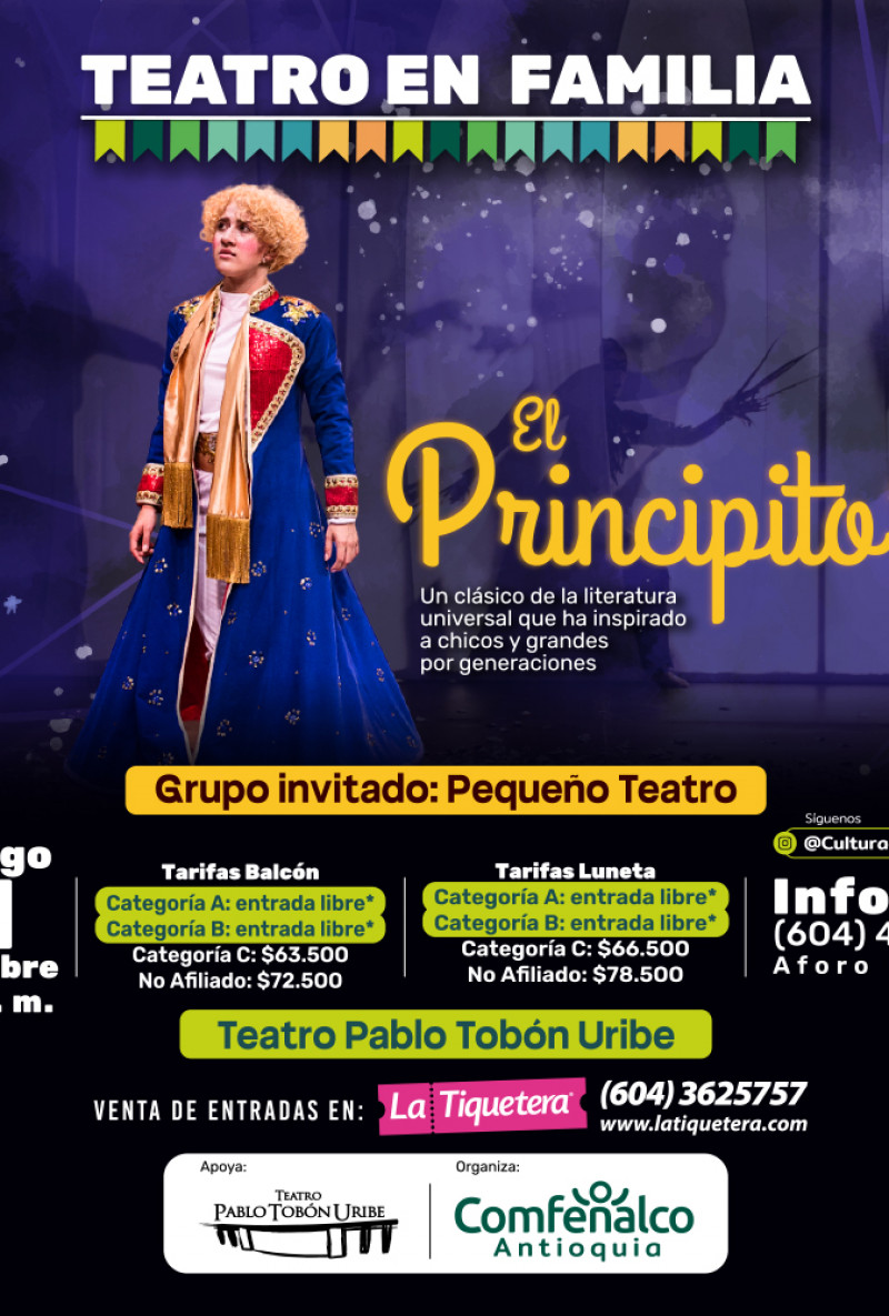 Teatro en familia: El Principito en Medellín