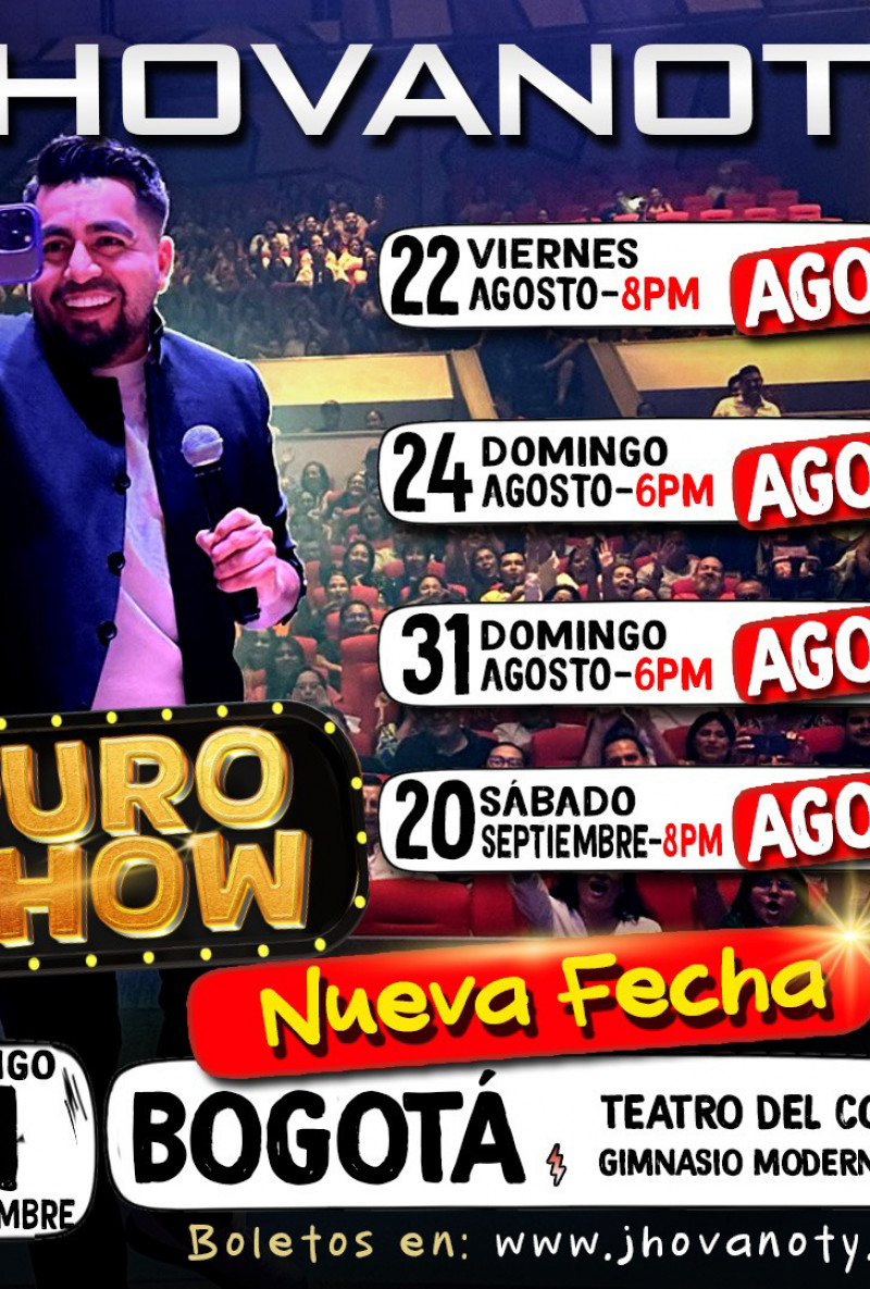 "Puro Show" de Jhovanoty en Bogotá 