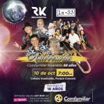 La 33 y Rikarena en el concierto de aniversario de Comfamiliar Risaralda