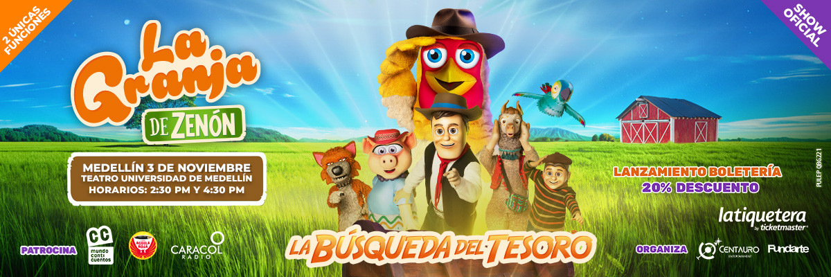 Show La Granja de Zenón en Medellín
