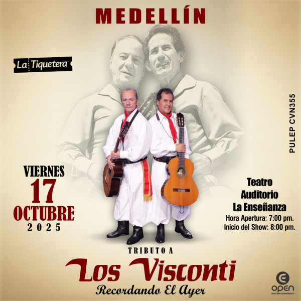 Tributo a Los Visconti "Recordando el Ayer" en Medellín