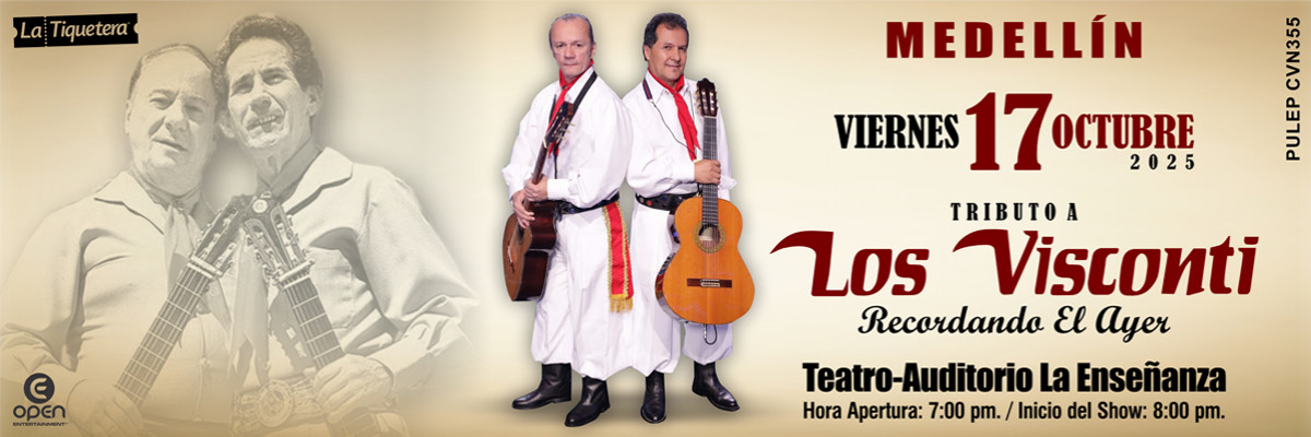 Tributo a Los Visconti "Recordando el Ayer" en Medellín