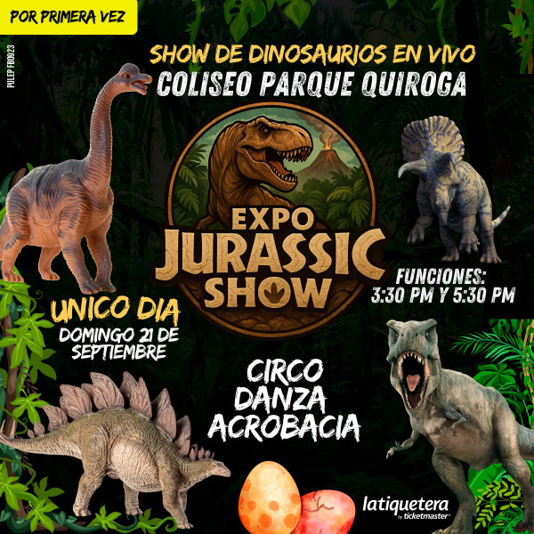 Expo Jurassic Show - Parque quiroga - Bogotá