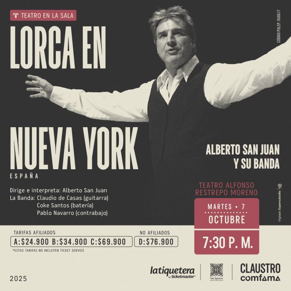 Lorca en Nueva York - Medellín Lorca en Nueva York - Medellín