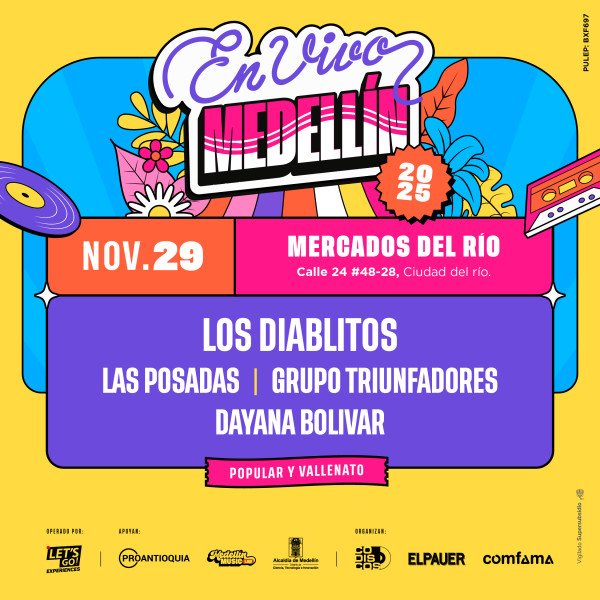 En Vivo Medellín 2025 - Música popular y vallenato En Vivo Medellín 2025 - Música popular y vallenato