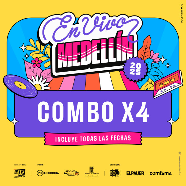 En Vivo Medellín 2025 - Combo x 4 En Vivo Medellín 2025 - Combo x 4