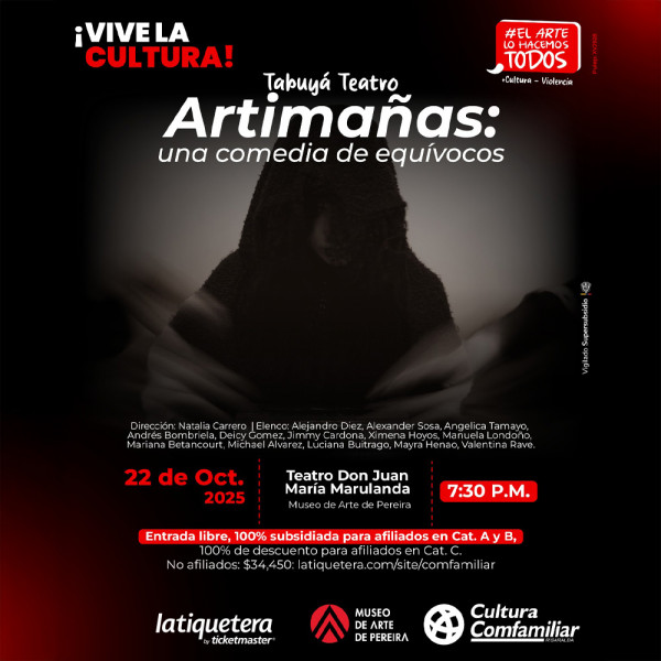Artimañas: una comedia de equívocos en Pereira Artimañas: una comedia de equívocos en Pereira