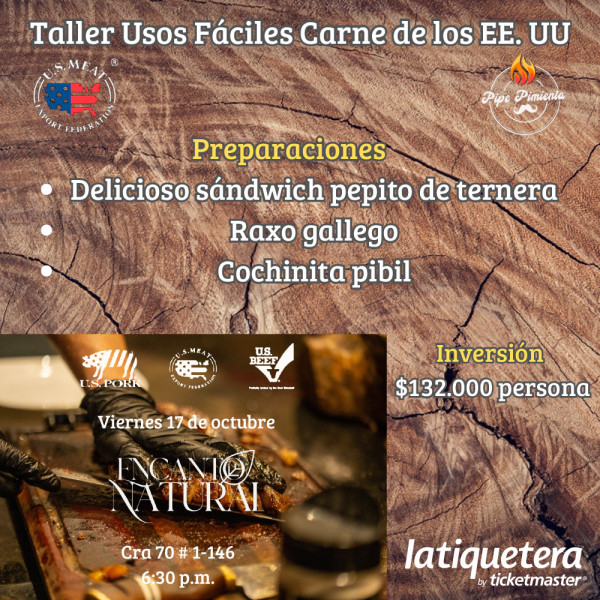 Taller Usos Faciles Carne de los EE.UU.