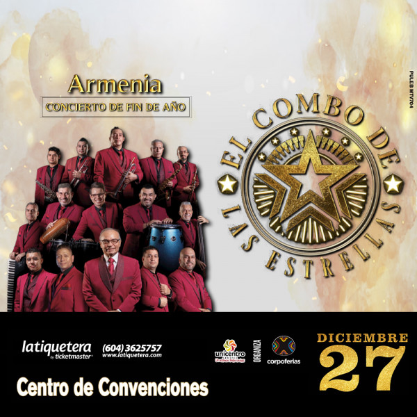 Concierto de fin de año el combo de las estrellas - Armenia Concierto de fin de año el combo de las estrellas - Armenia