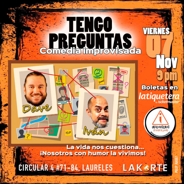 Tengo preguntas, comedia improvisada - Medellín Tengo preguntas, comedia improvisada - Medellín