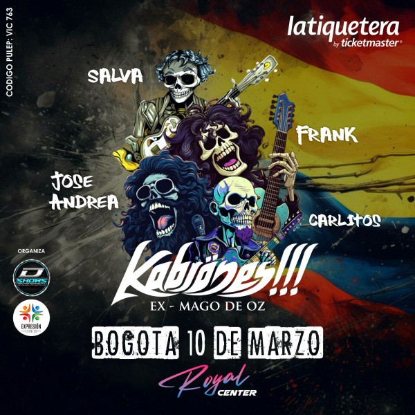 Kabrones Tour Colombia 2026 en Bogotá