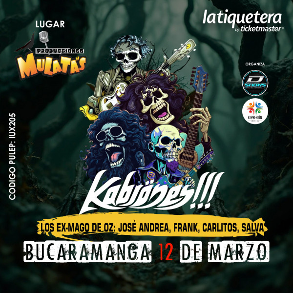 Kabrones Tour Colombia 2026 en Bucaramanga