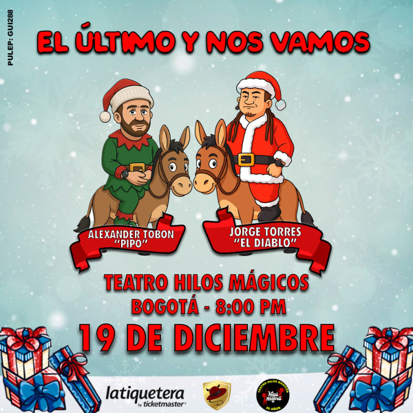 El último y nos vamos en Bogotá