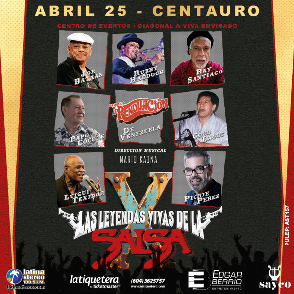 Las leyendas vivas de la salsa X - Envigado Las leyendas vivas de la salsa X - Envigado