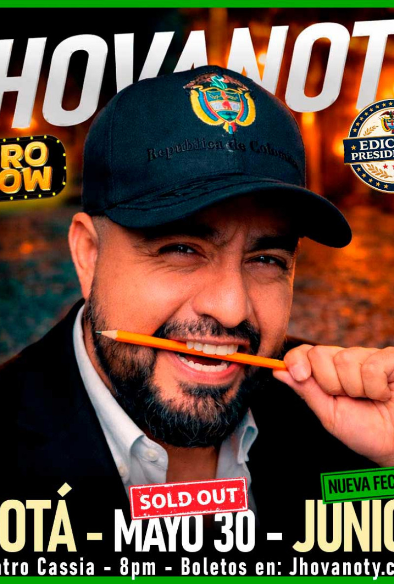 "Puro Show" de Jhovanoty: Edición Presidencial en Bogotá