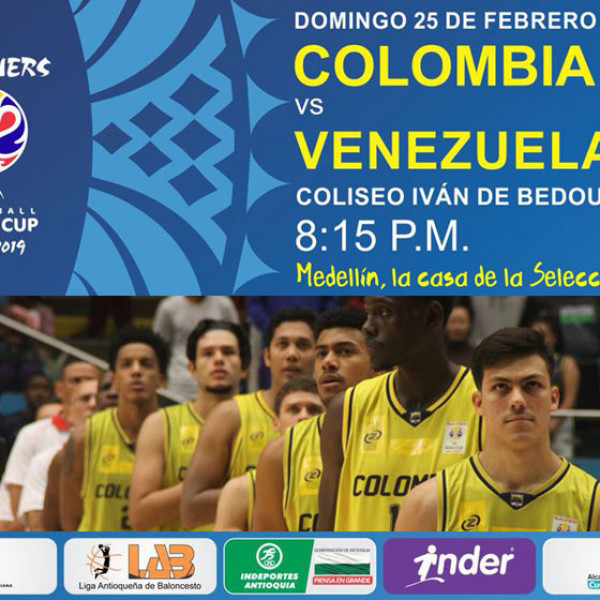 ELIMINATORIAS FIBA MUNDIAL CHINA 2019 COLOMBIA VS VENEZUELA
