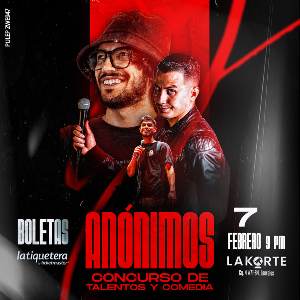 Anónimos concurso de talentos y comedia en Medellín