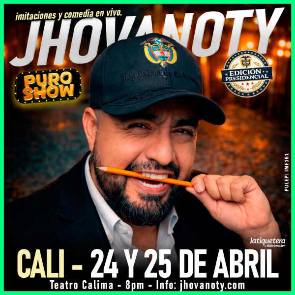 "Puro Show" de Jhovanoty: Edición Presidencial en Cali "Puro Show" de Jhovanoty: Edición Presidencial en Cali