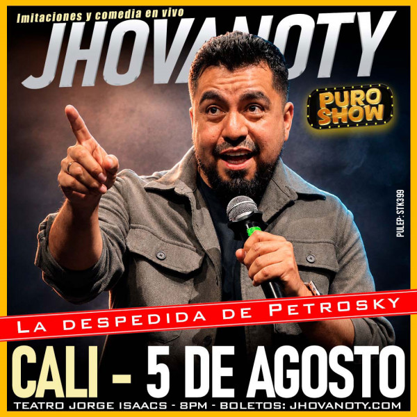 "Puro Show" de Jhovanoty: Edición Presidencial en Cali