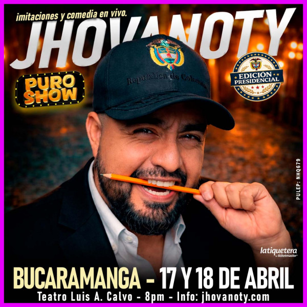 "Puro Show" de Jhovanoty: Edición Presidencial en Bucaramanga