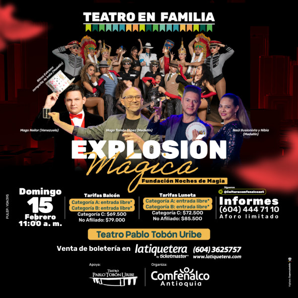 Teatro en familia: Explosión mágica en Medellín Teatro en familia: Explosión mágica en Medellín