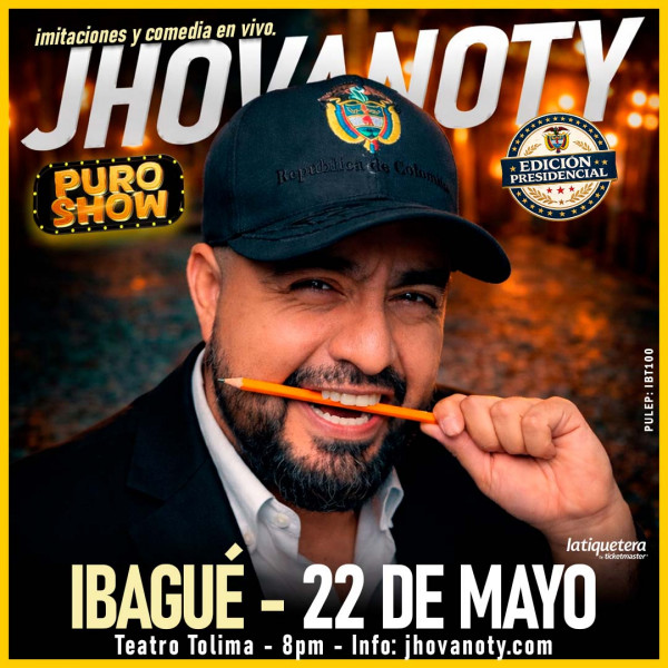 "Puro Show" de Jhovanoty: Edición Presidencial en Ibagué